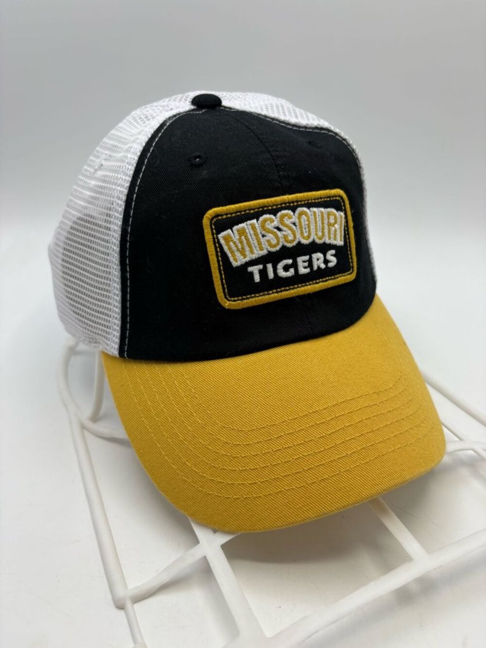 Missouri Tigers Trucker Hat Black Gold White Mesh Snapback Captivating NWT
